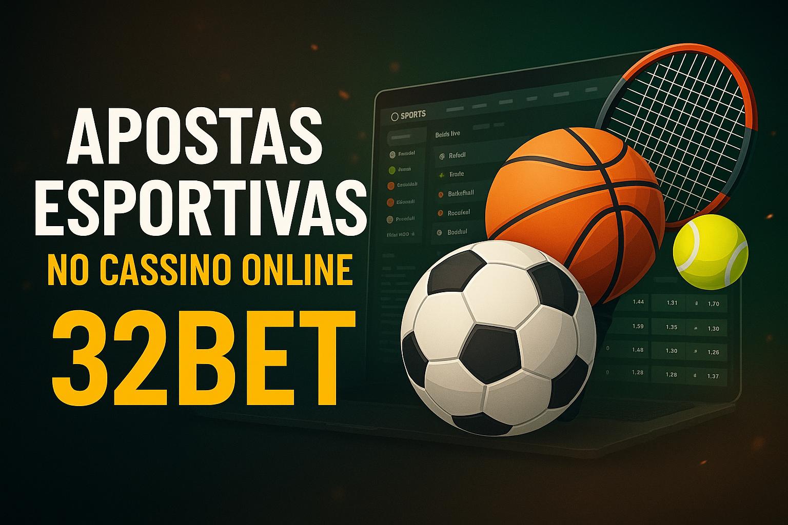 Aposte em apostas esportivas no cassino online 32BET