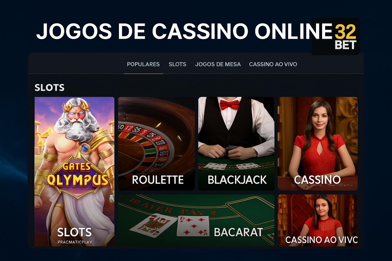 Jogos de cassino online inovadores e emocionantes na 32BET
